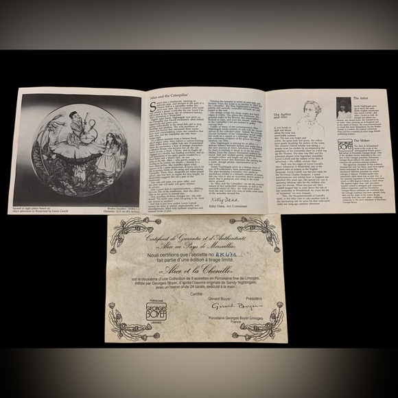 Limoges,  Alice in Wonderland collection Limited Edition, Plate #2 - Picture 5 of 7